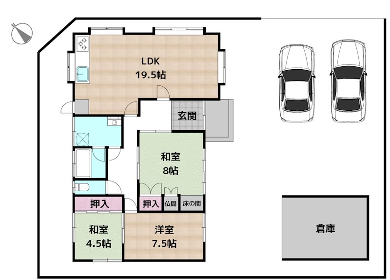 名古屋市守山区大字上志段味字海東 中古一戸建ての図面