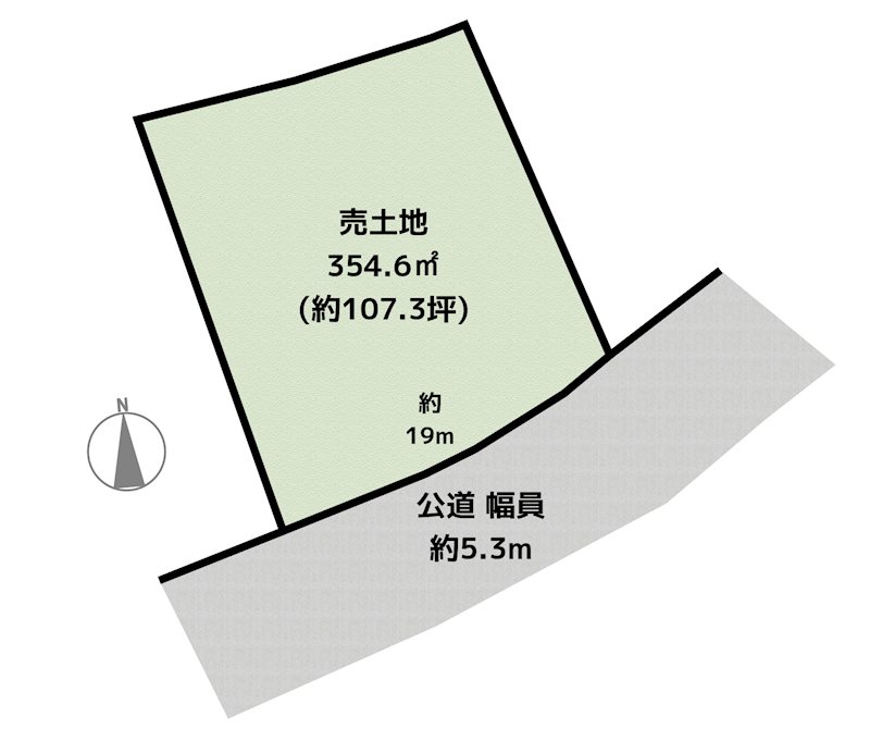 尾張旭市印場元町4丁目 土地の図面