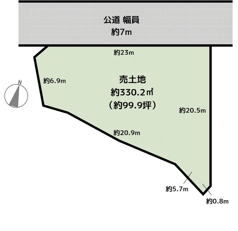 長久手市岩作色金 土地の図面