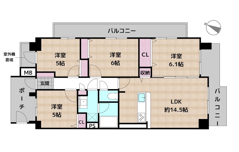 藤和シティコープ藤ヶ丘IIIの図面