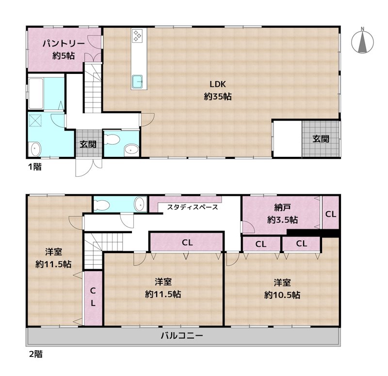 名古屋市名東区八前3丁目 中古一戸建ての図面