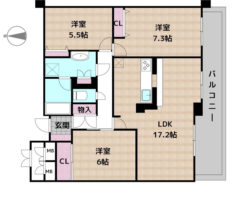 小幡パーク・ホームズの図面