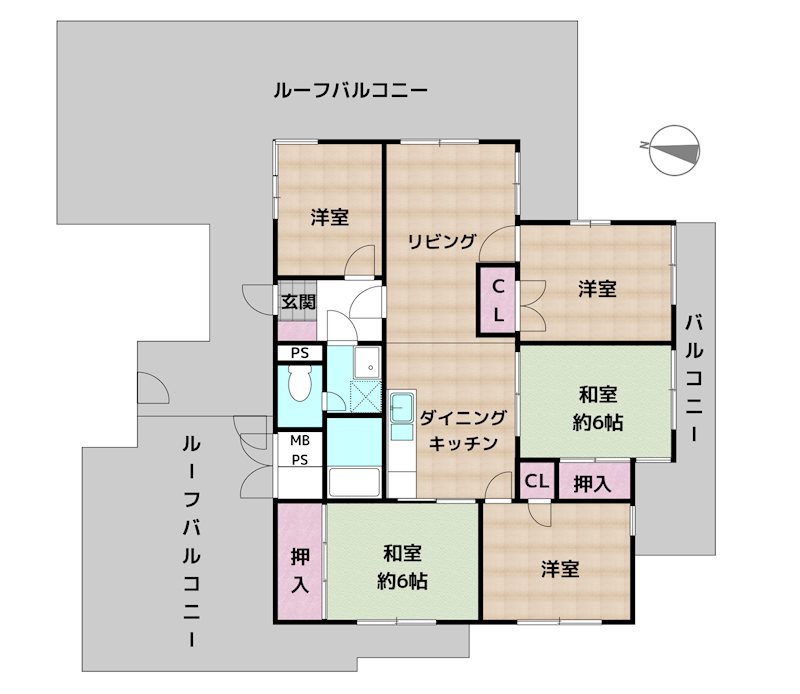 ライオンズマンション平和ヶ丘の図面