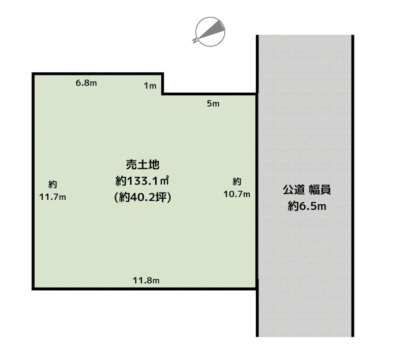 名古屋市名東区本郷1丁目 土地の図面