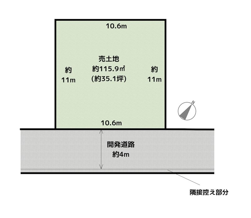 名古屋市守山区東山町 3号地 土地の図面