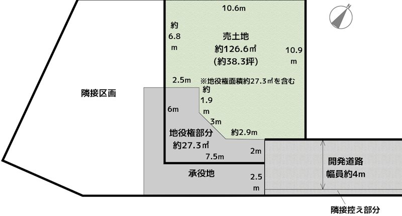 名古屋市守山区東山町 2号地 土地の図面