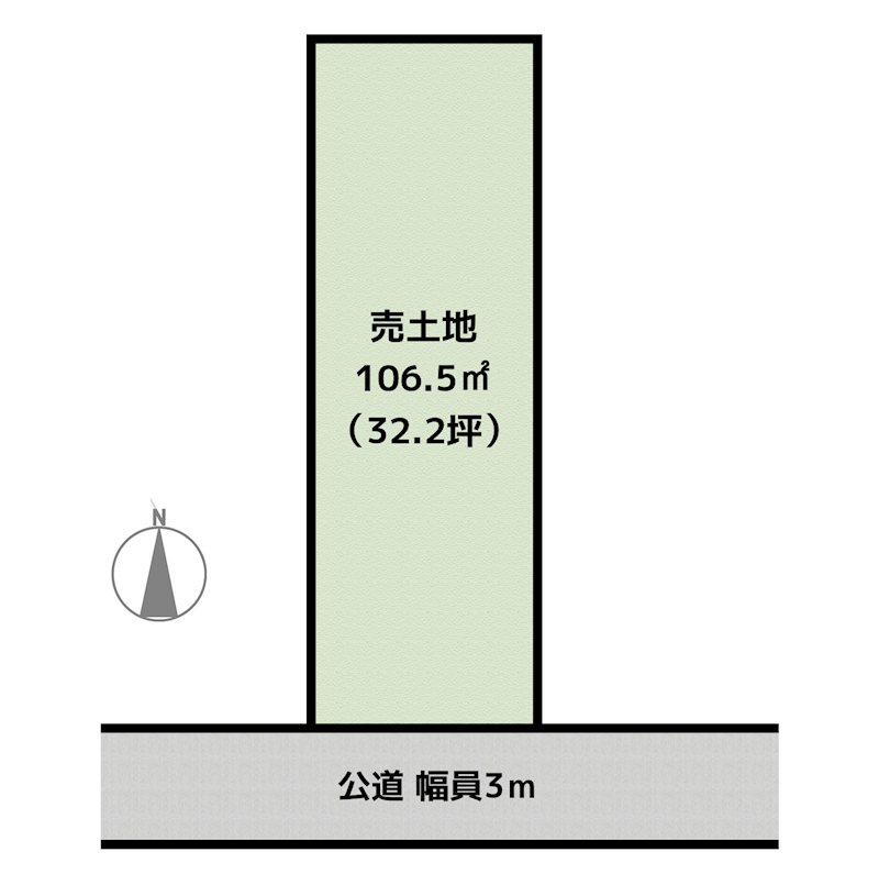 名古屋市守山区西島町 5号棟 土地の図面