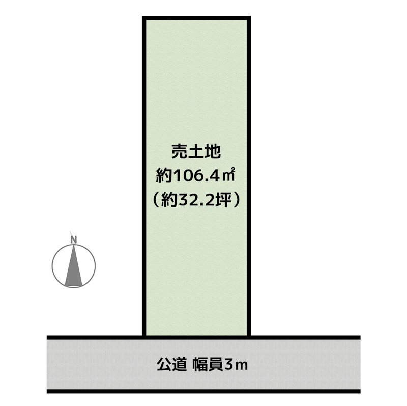 名古屋市守山区西島町 4号棟 土地の図面