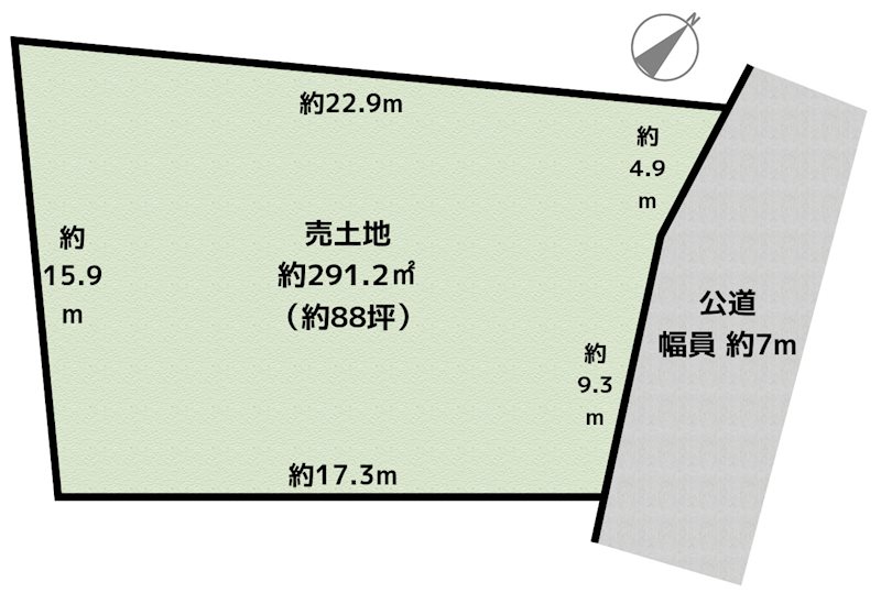 名古屋市守山区深沢2丁目 土地の図面