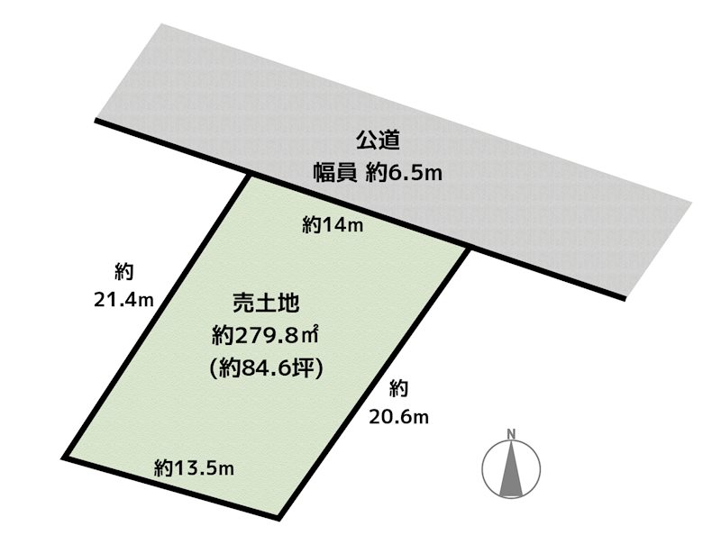 名古屋市名東区社が丘2丁目 土地の図面