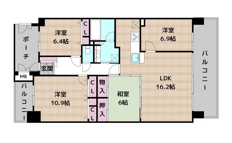 ポレスターブロードシティ新守山の図面