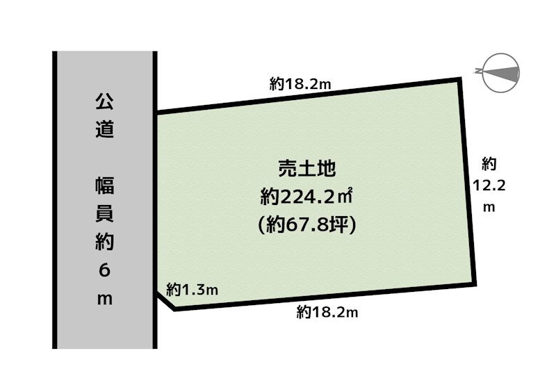 名古屋市天白区一つ山4丁目 土地の図面