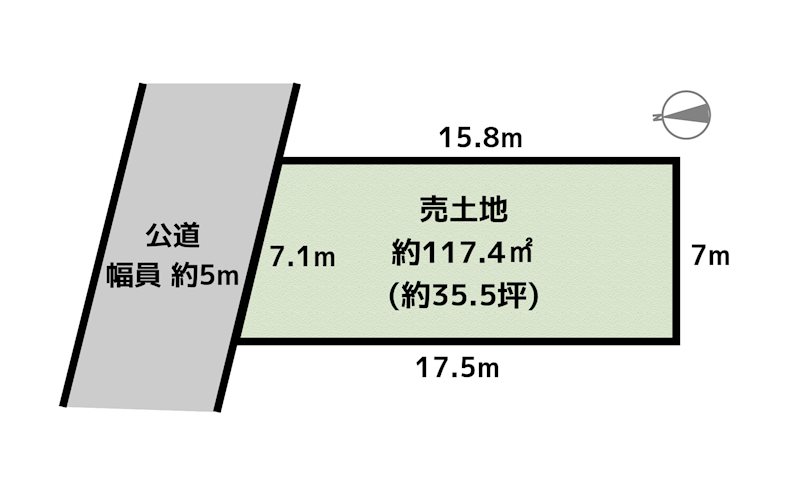 名古屋市守山区西新 3号地 土地の図面