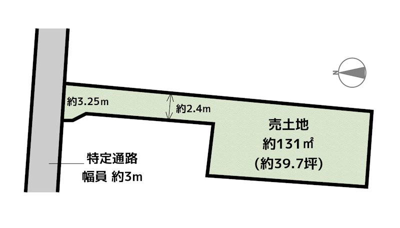 名古屋市守山区四軒家1丁目 土地の図面