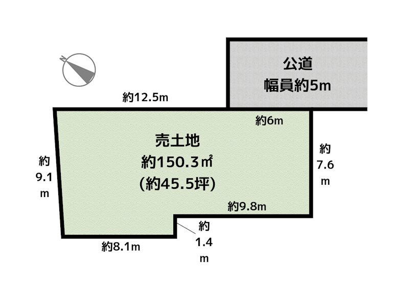 名古屋市名東区西山台 土地の図面