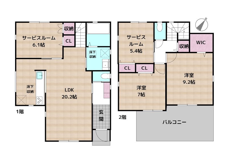 名古屋市名東区西山台 新築一戸建ての図面