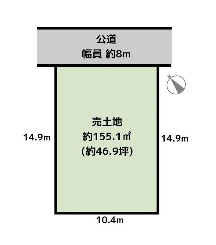 名古屋市天白区高坂町 土地の図面