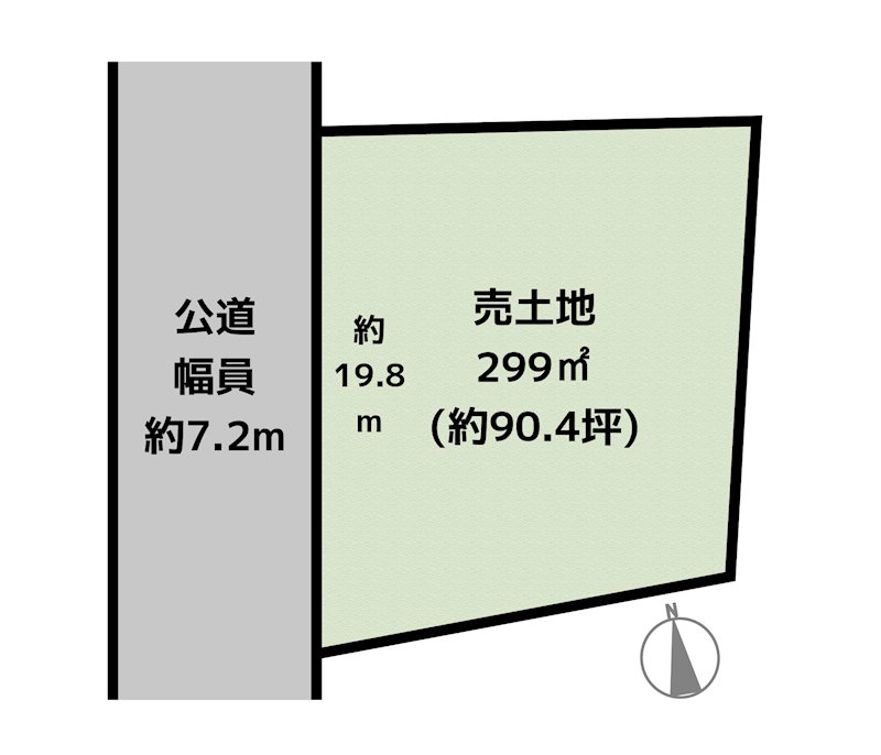 名古屋市守山区川東山 土地の図面