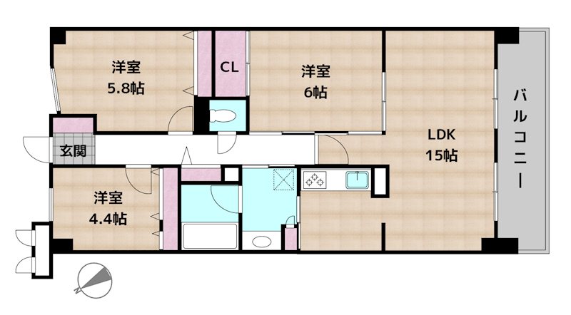 ネオハイツ平針南の図面