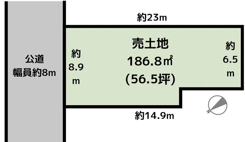 名古屋市名東区勢子坊1丁目 土地の図面