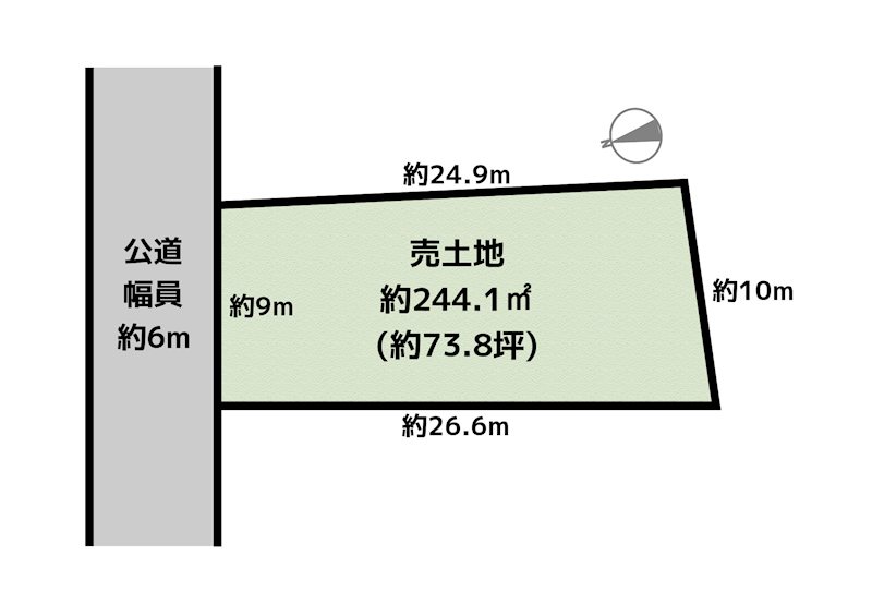 名古屋市名東区西里町4丁目 土地の図面