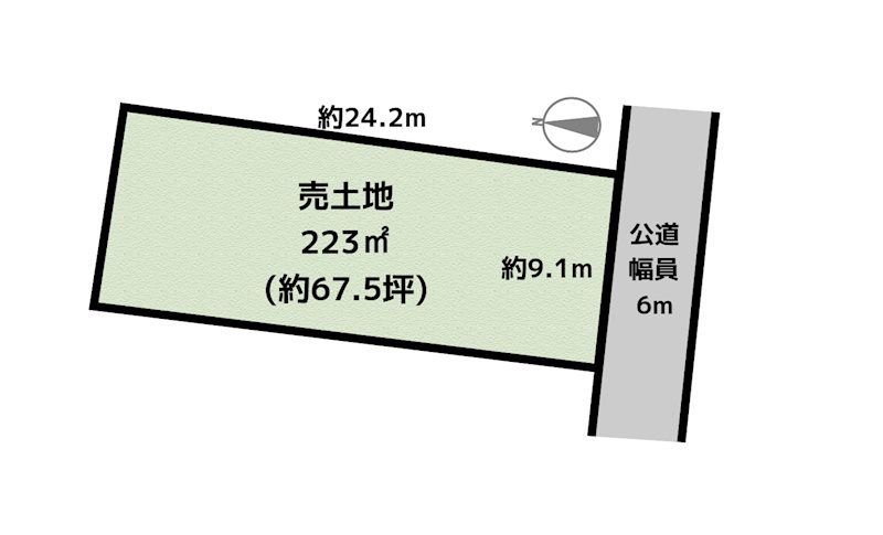 名古屋市守山区鳥神町 土地の図面