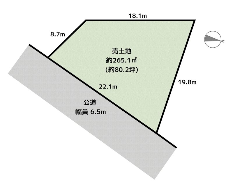 名古屋市天白区菅田3丁目 C区画 土地の図面