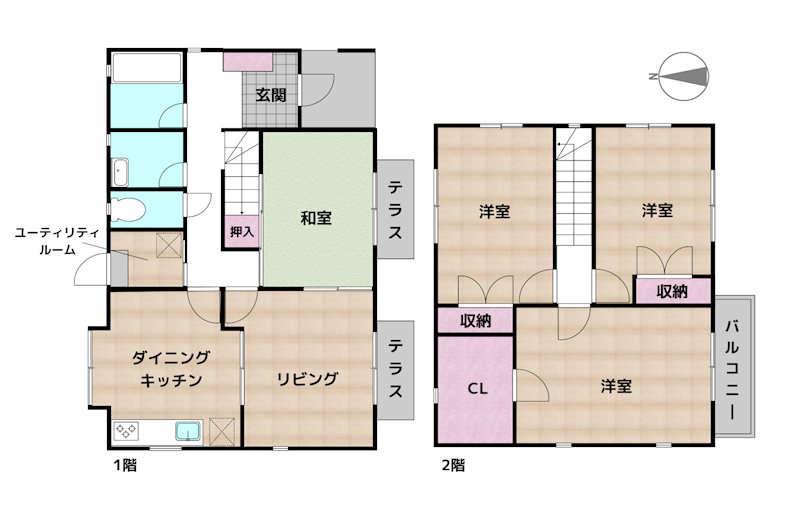 間取図・土地図