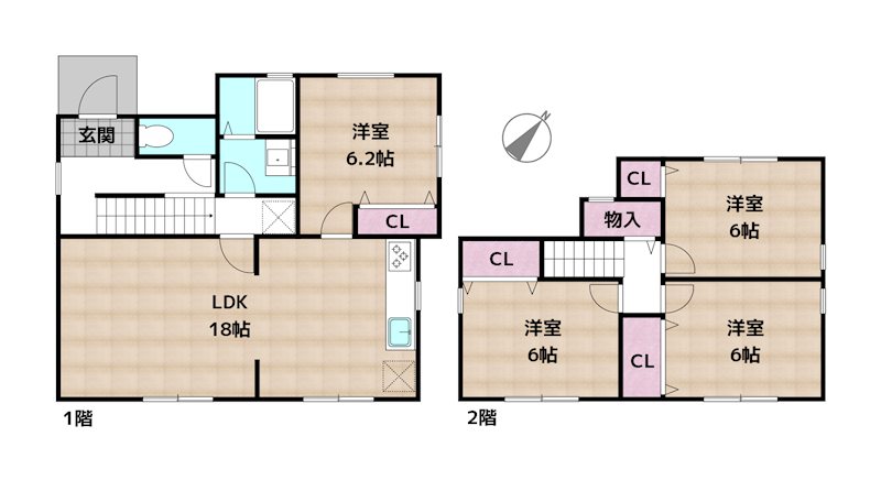 名古屋市天白区土原4丁目 中古一戸建ての図面