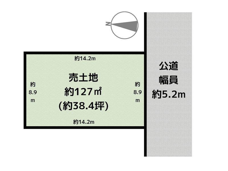 日進市岩崎町芦廻間 A号地 土地の図面