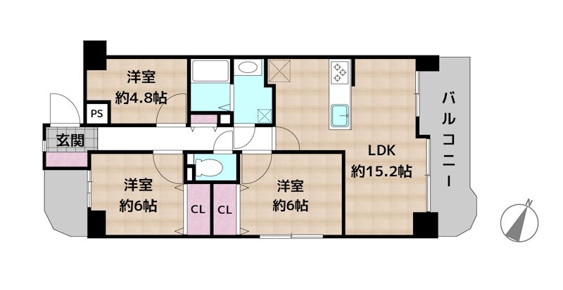 コンセール藤ヶ丘の図面