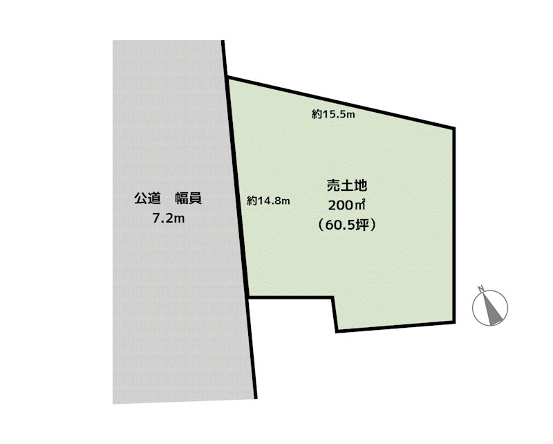 名古屋市守山区川東山 A区画 土地の図面