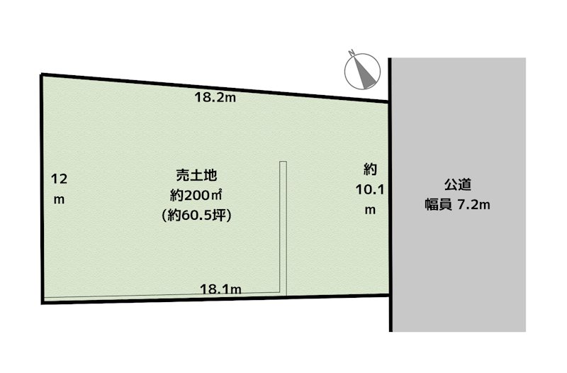 名古屋市守山区川東山 C区画 土地の図面