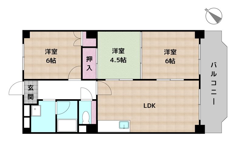 名鉄三郷ハイツB棟の図面