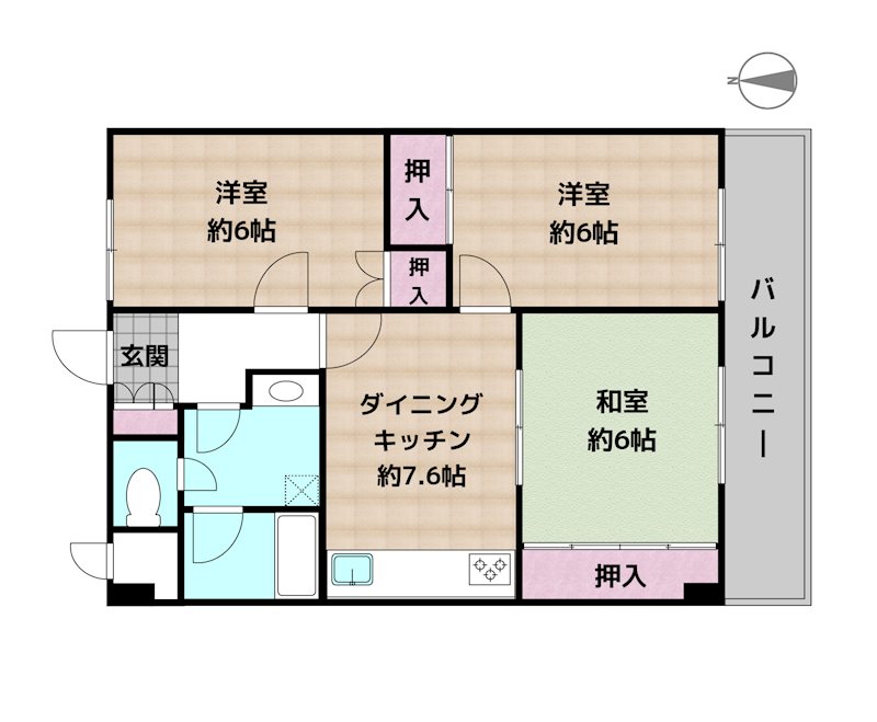 三旺マンション原駅前の図面