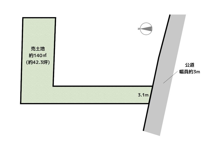 尾張旭市南原山町石原 5号地 土地の図面