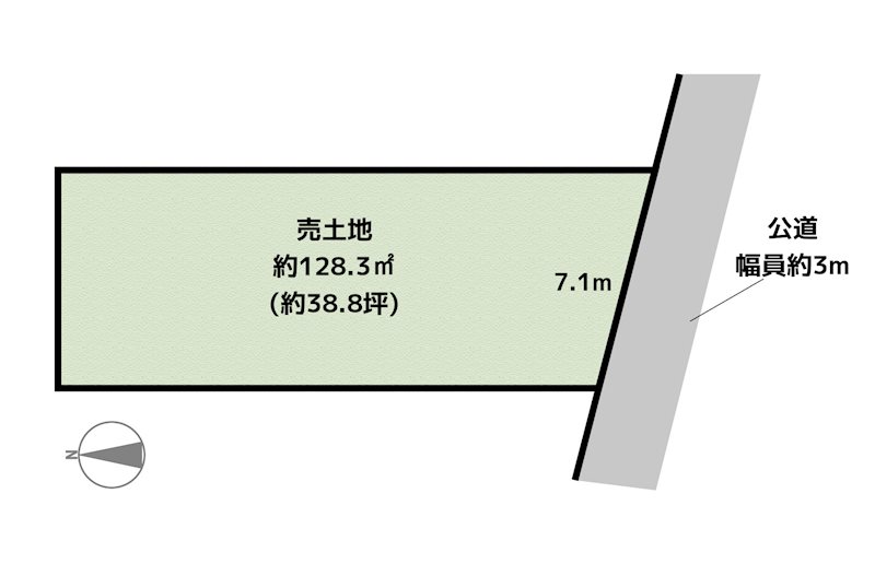 尾張旭市南原山町石原 4号地 土地の図面