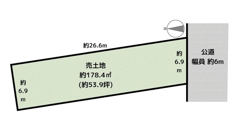 尾張旭市南原山町赤土 B号地 土地の図面