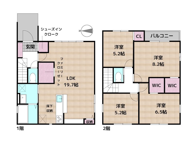 尾張旭市旭ケ丘町旭ケ丘 新築一戸建ての図面