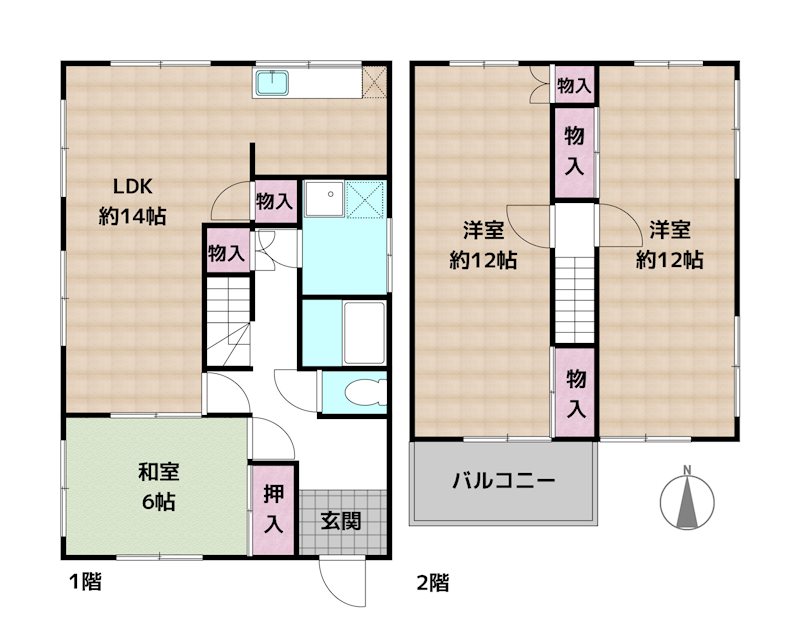 名古屋市名東区神月町 中古一戸建ての図面