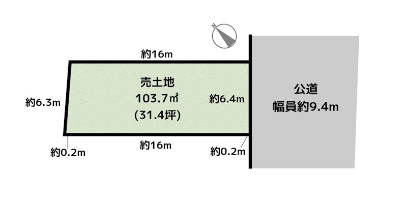 名古屋市天白区福池2丁目 土地の図面