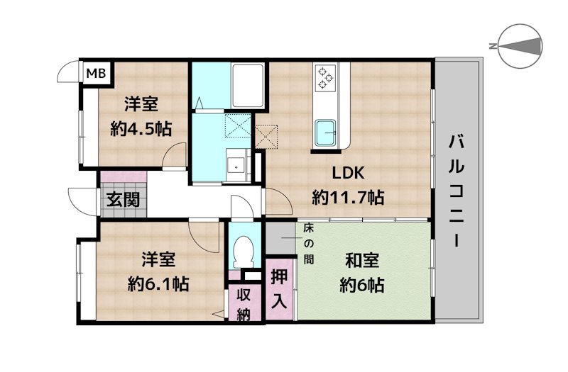 ライオンズマンション原第3の図面