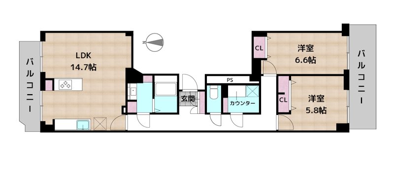 虹ヶ丘マンション本館の図面