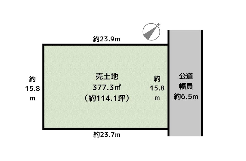 名古屋市天白区向が丘3丁目 土地の図面