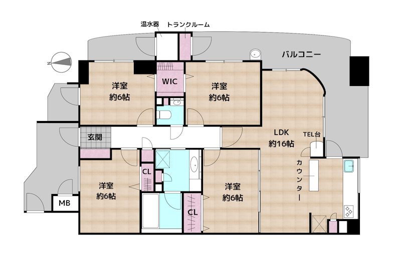 ダイアパレス瓢箪山の図面