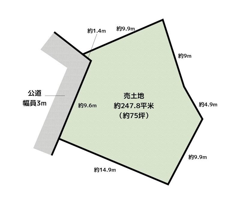 日進市折戸町高松 土地の図面