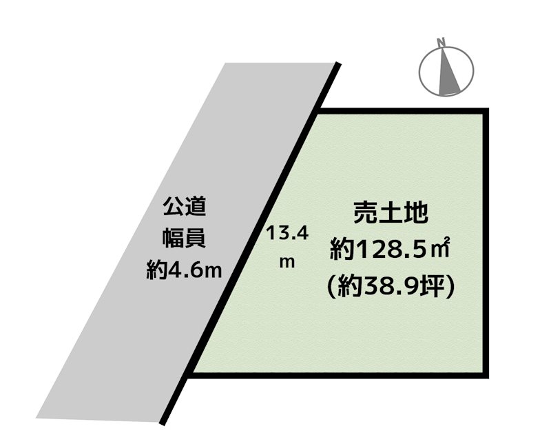 名古屋市守山区大字中志段味字曲畷 8号地 土地の図面
