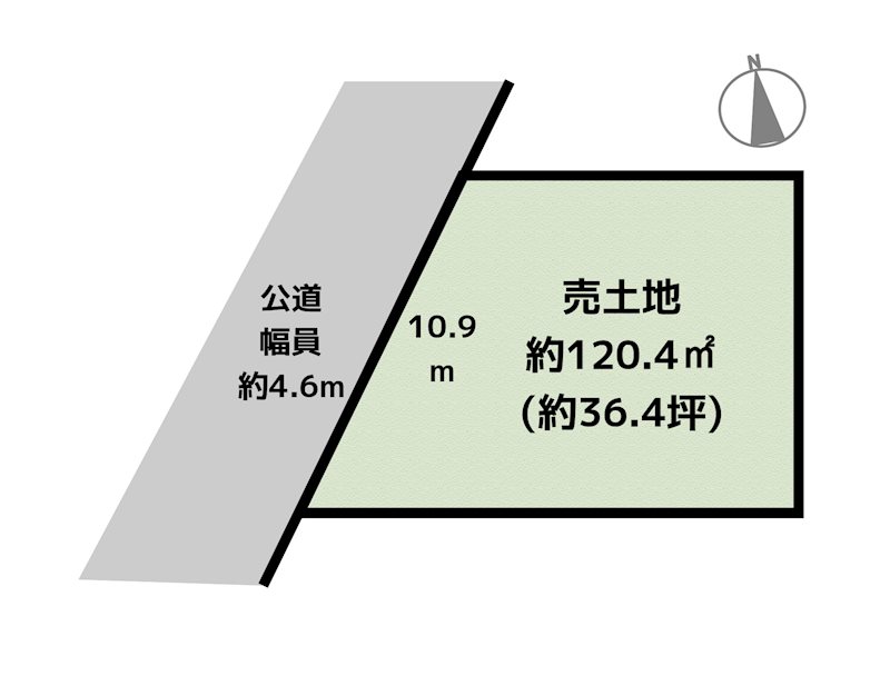 名古屋市守山区大字中志段味字曲畷 4号地 土地の図面