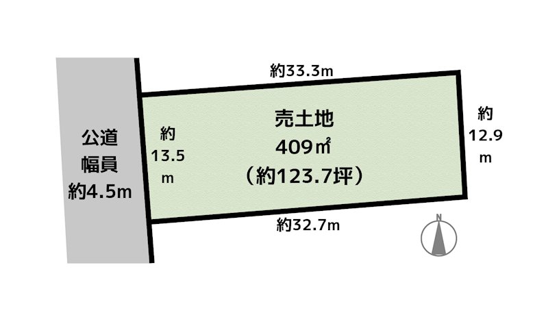 名古屋市天白区音聞山 土地の図面