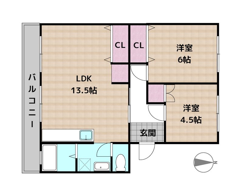 名鉄旭前ハイツE棟の図面